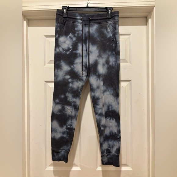 Tie-Dye Jogger Pants - Navy and Yellow - Picture 2 of 13